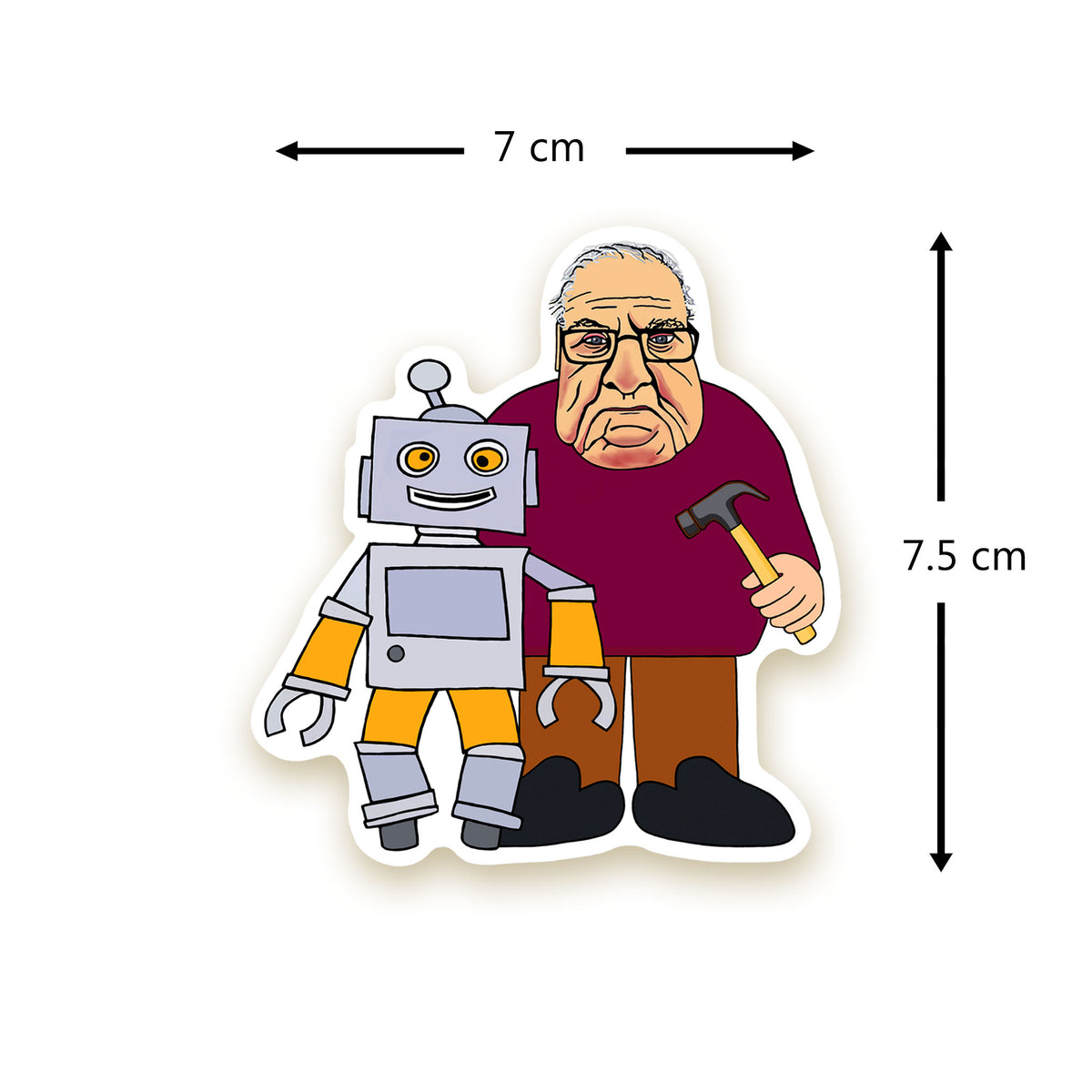 Grandpa Mudcake Die-Cut Stickers: Set 3