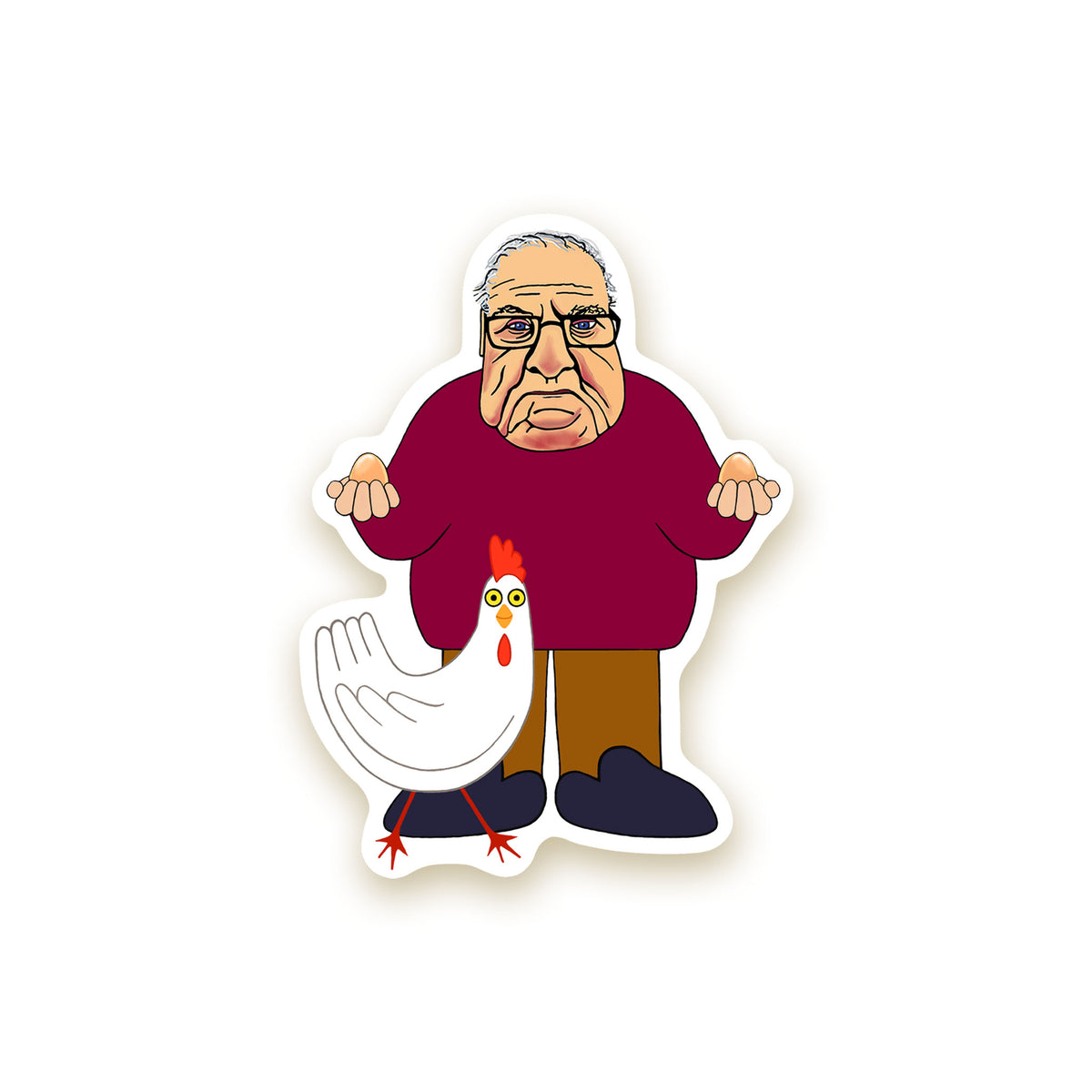 Grandpa Mudcake Die-Cut Stickers: Set 3