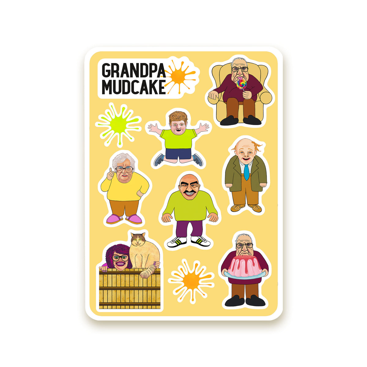 Grandpa Mudcake Mini Sticker Sheets