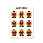 Grandpa Mudcake Mini Sticker Sheets