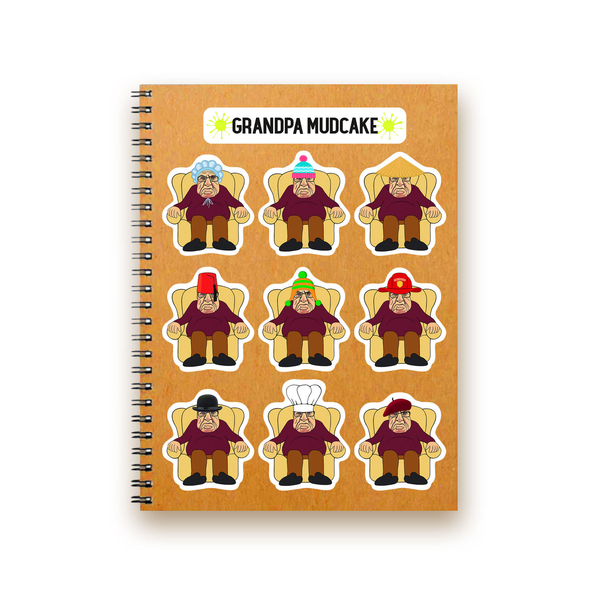 Grandpa Mudcake Mini Sticker Sheets