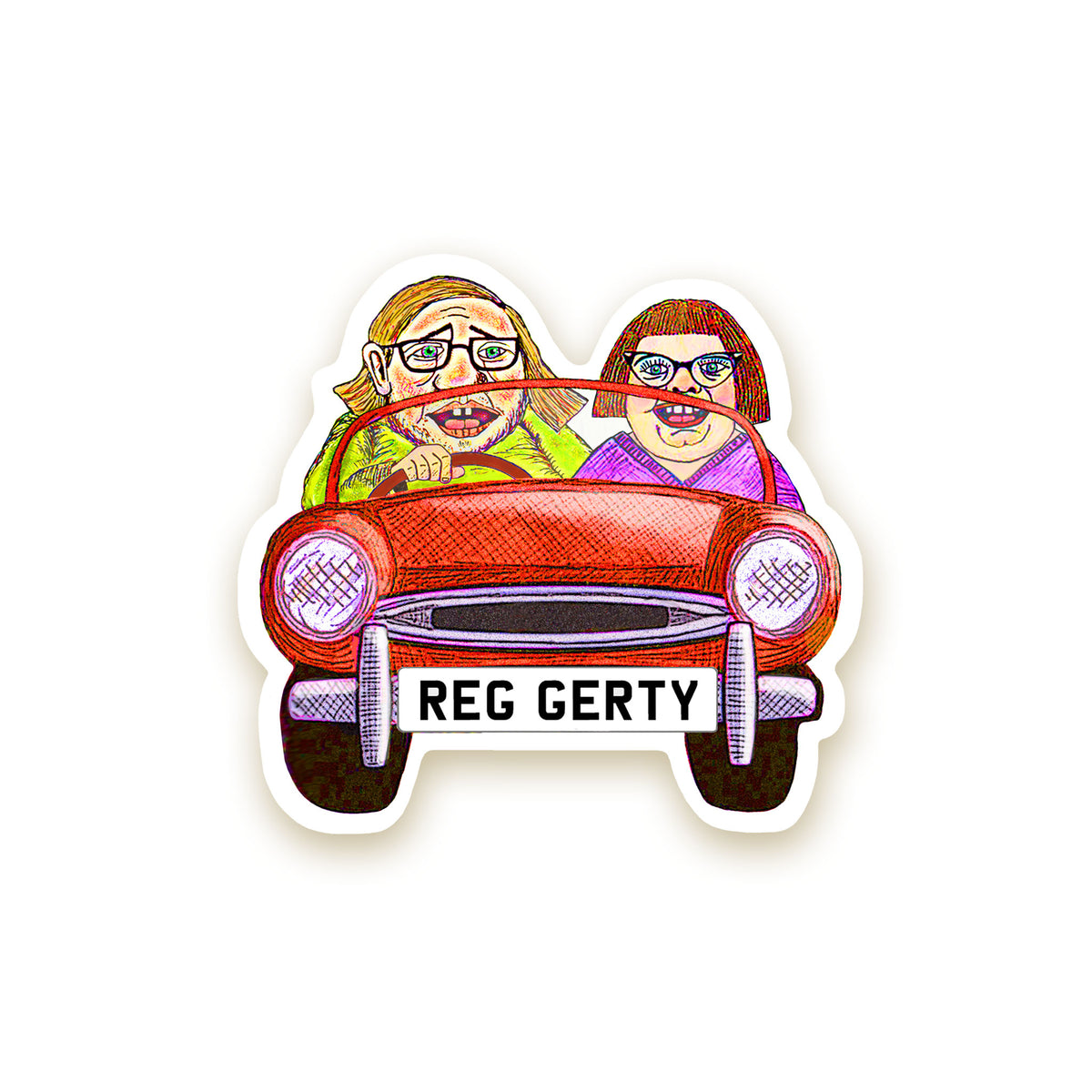 Reginald Stinkbottom Die-Cut Stickers