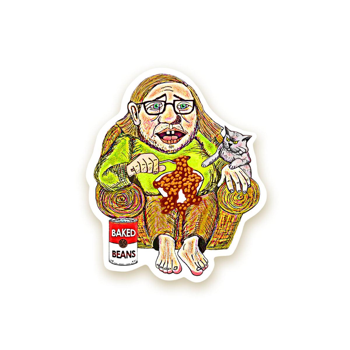 Reginald Stinkbottom Die-Cut Stickers