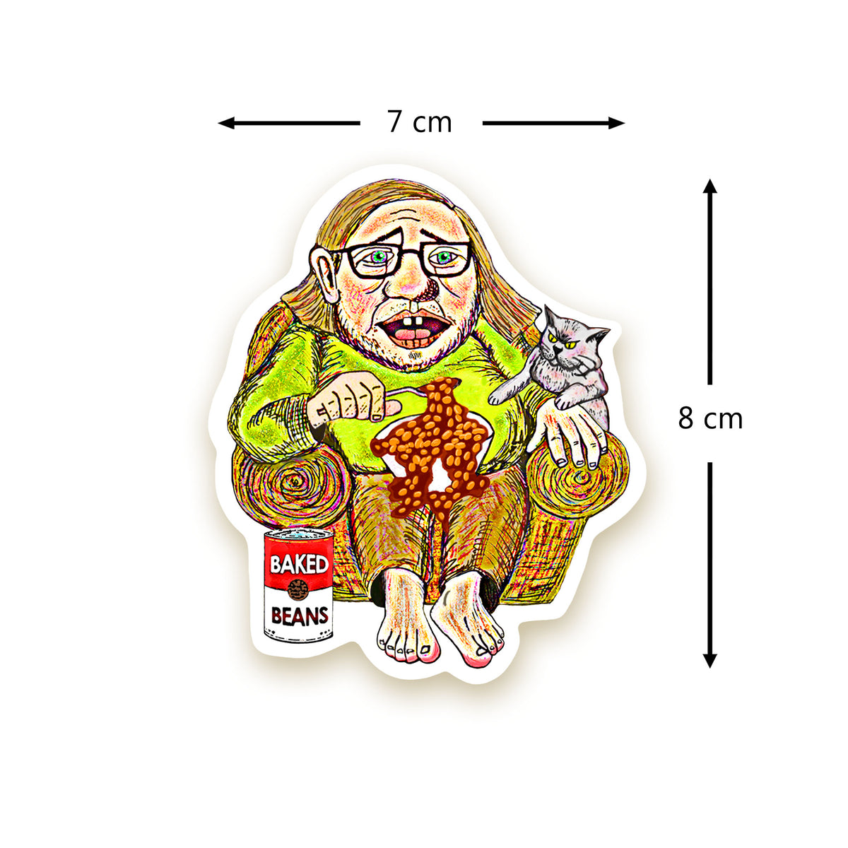 Reginald Stinkbottom Die-Cut Stickers