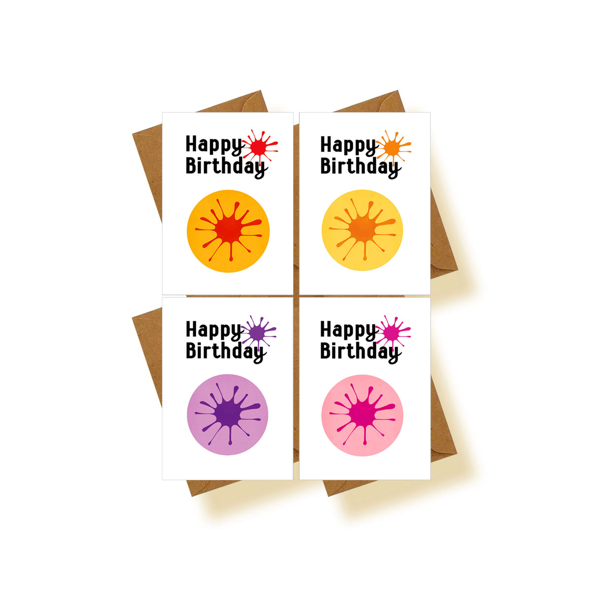 Splodge Birthday Cards