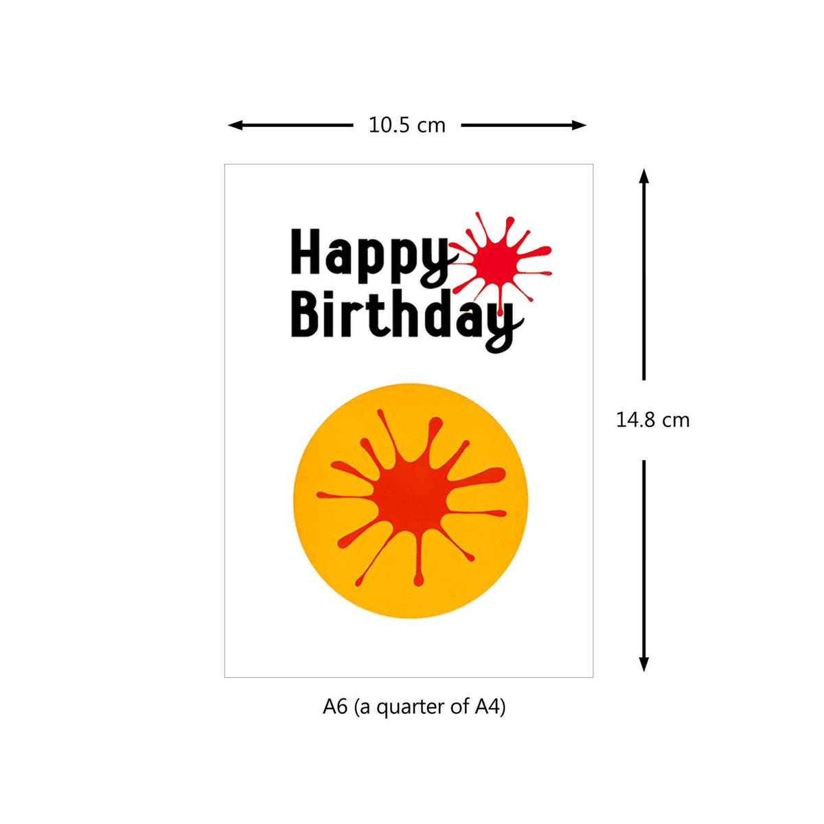 Splodge Birthday Cards