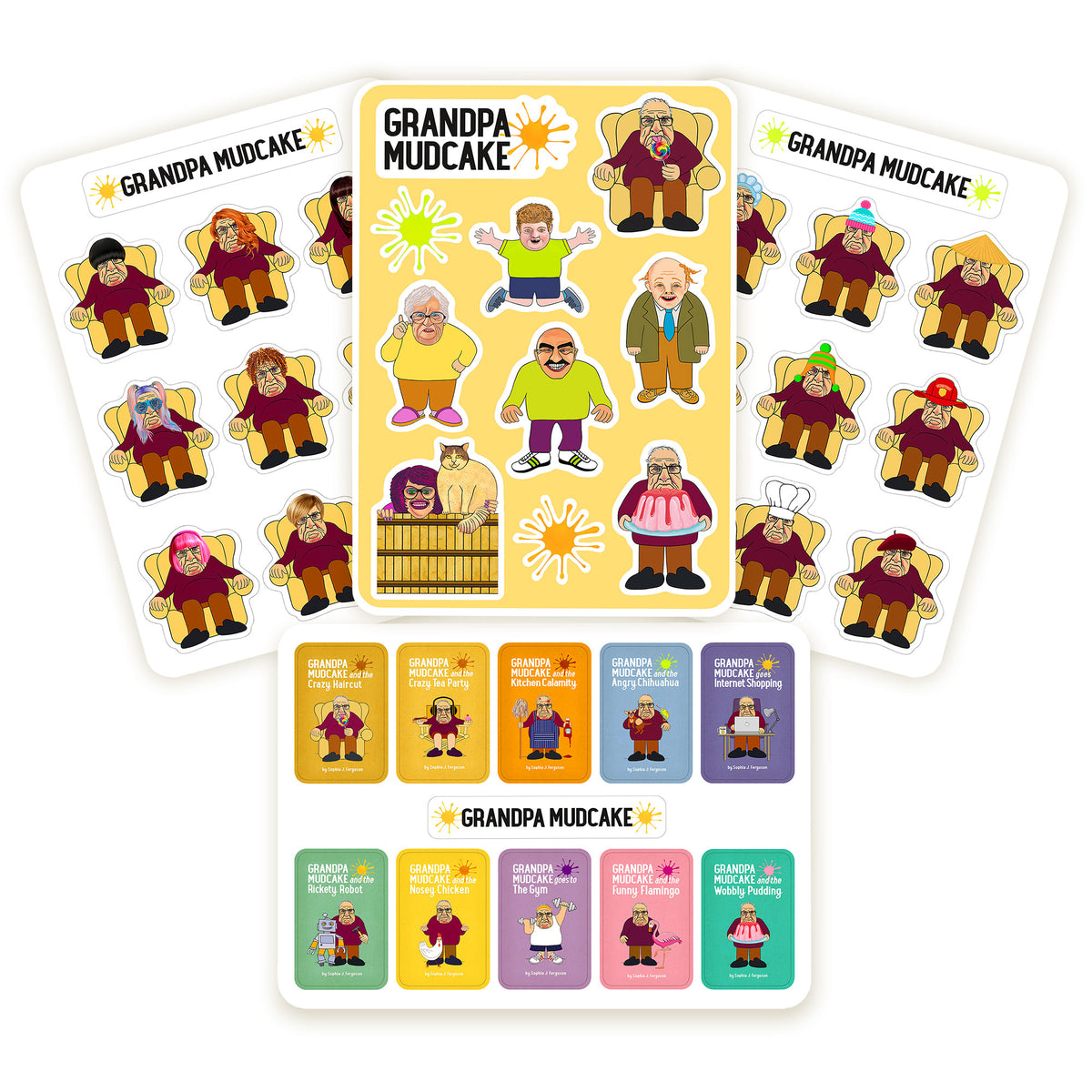 Grandpa Mudcake Mini Sticker Sheets