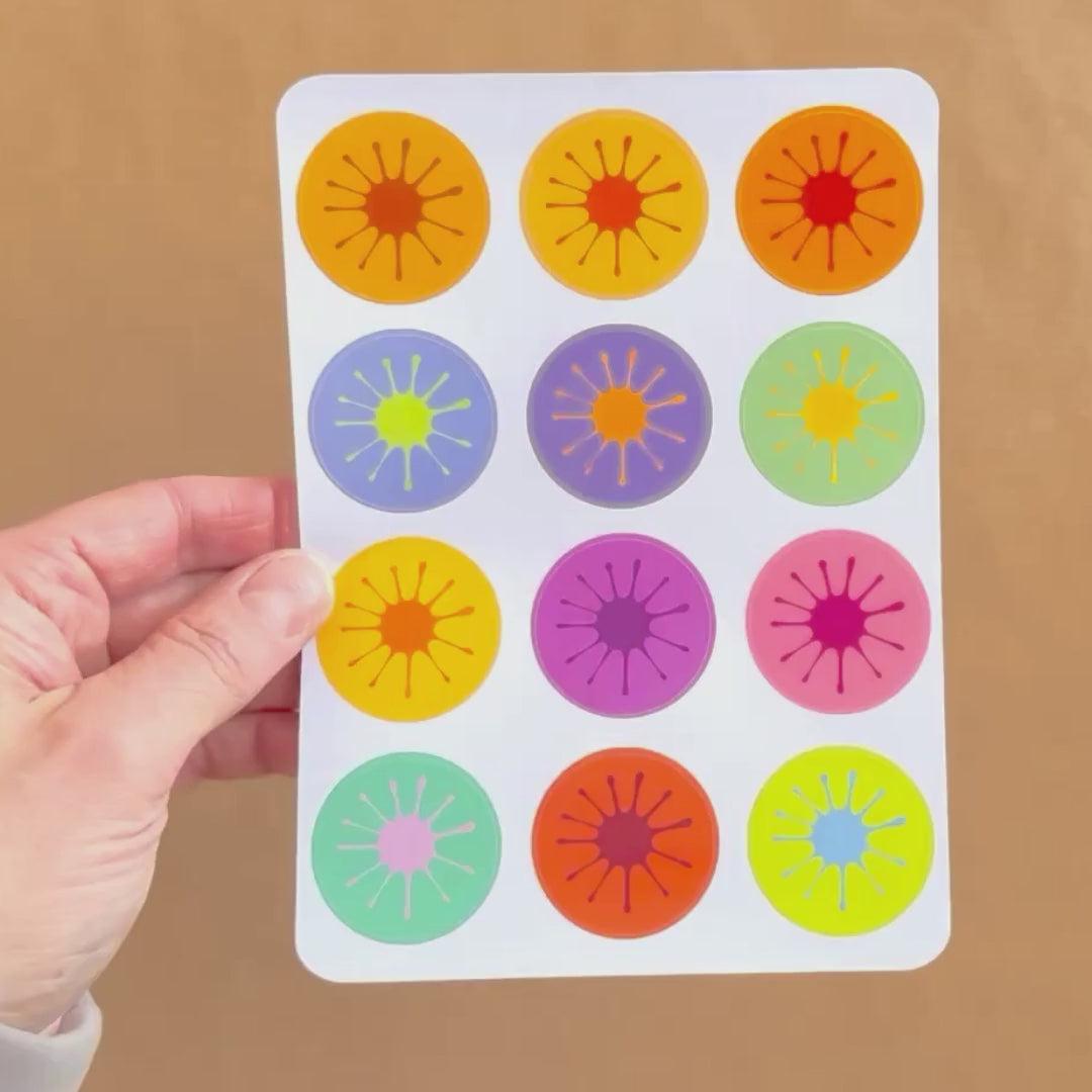 Splodge Mini Sticker Sheets