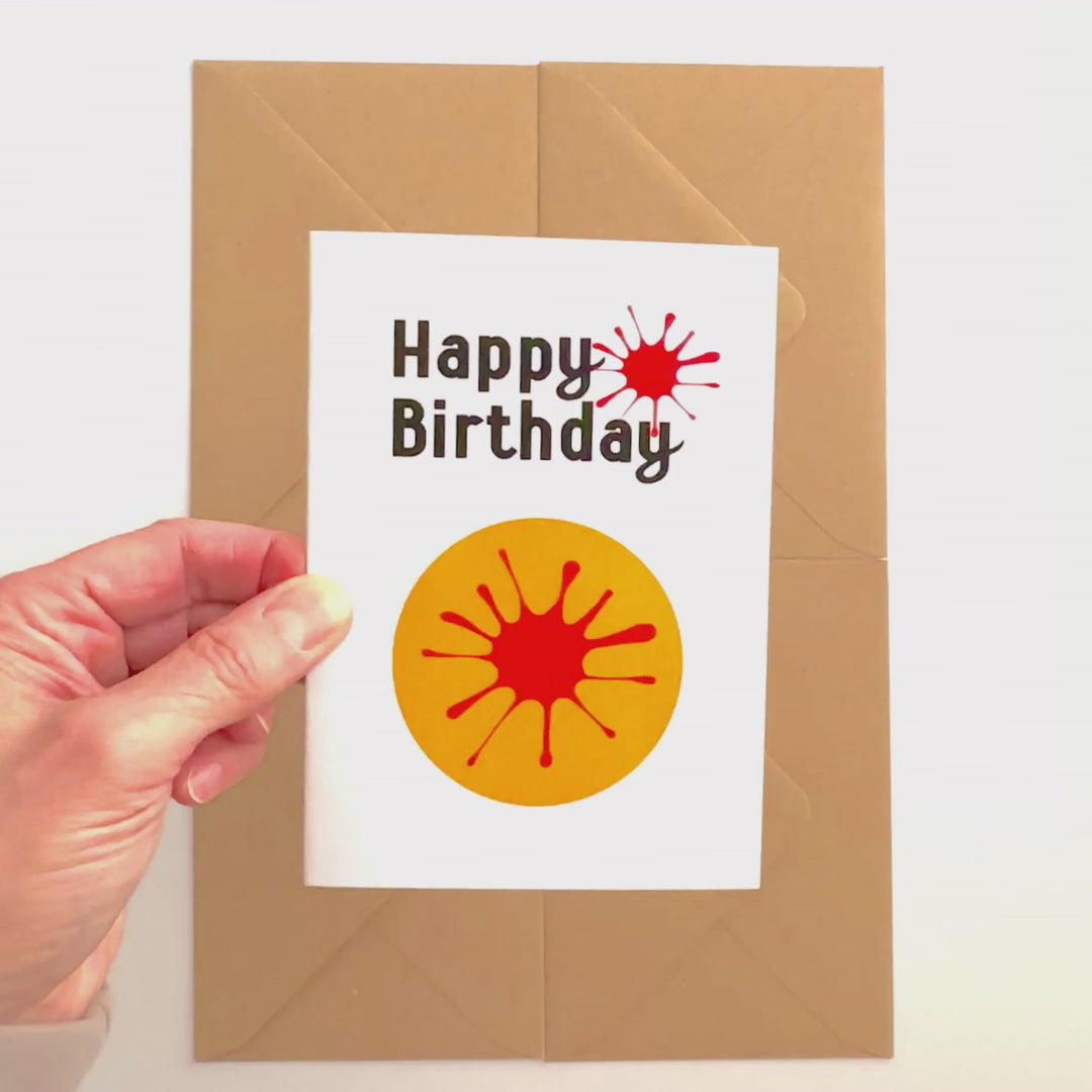 Splodge Birthday Cards